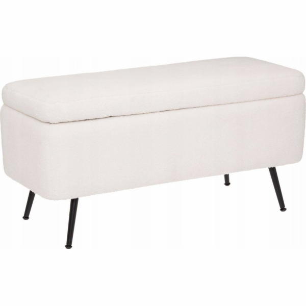 Atmosphera Pouffe s úložným prostorem, čalouněný s boucle...