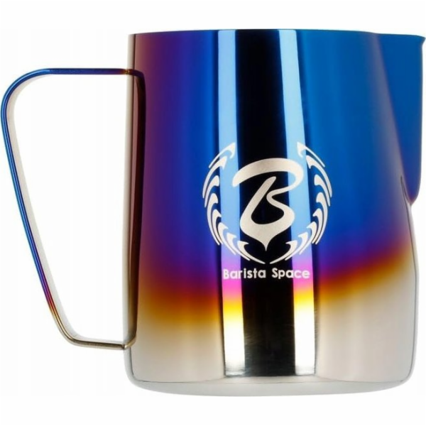 Barista Space  - Titanium Half Blue konvička na mléko 600ml