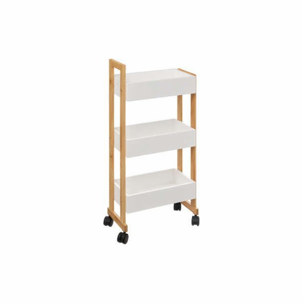 Koupelnový vozík 5five BAMBOO, bambusová skříňka - 3 úrovně
