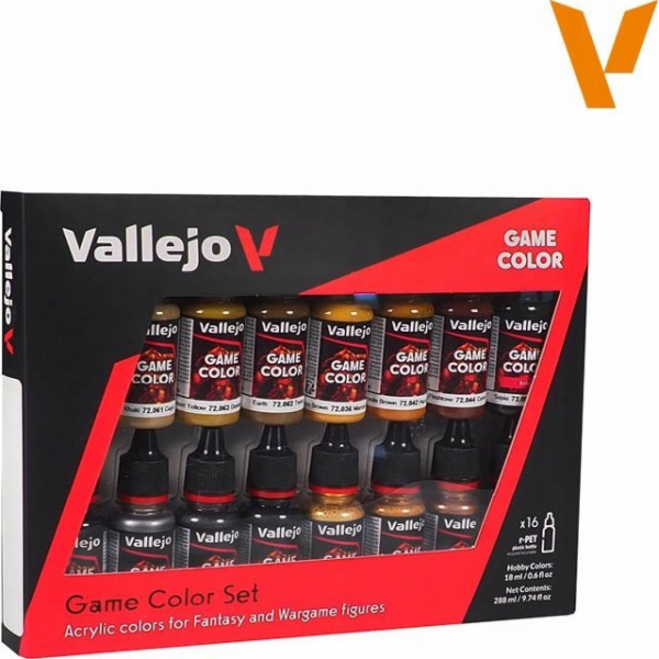 Vallejo : 72 189 – barva hry – kůže a kov (8x18 ml)