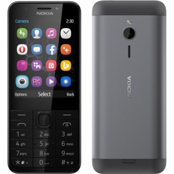 Nokia 230 - mobilní telefon - black