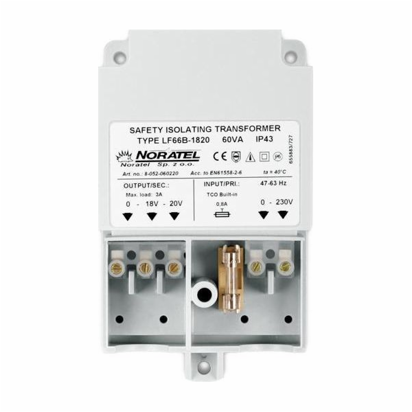 Transformátor Satel TR60-AC/AC pro OPU3, OPU4 (60VA, IP43)
