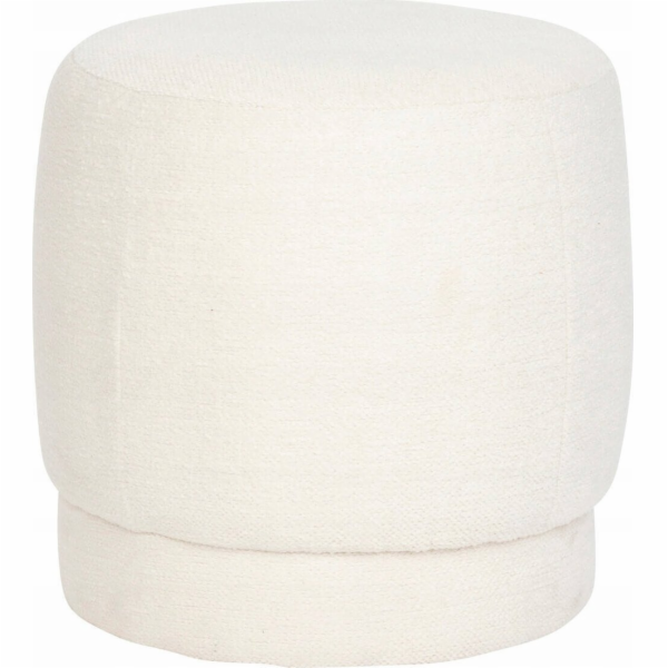 Atmosphera Kulatý čalouněný puf AMEA bouclé, 39 cm