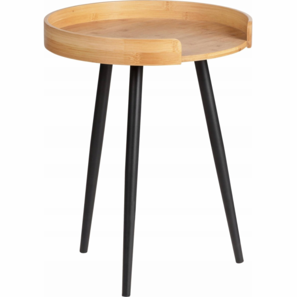Wenko LOFT konferenční stolek, bambus, kulatý, Wenko
