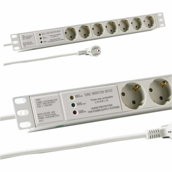 M-CAB napájecí kabel M-Cab POW0020 splitter 2 m 7 x zásuv...