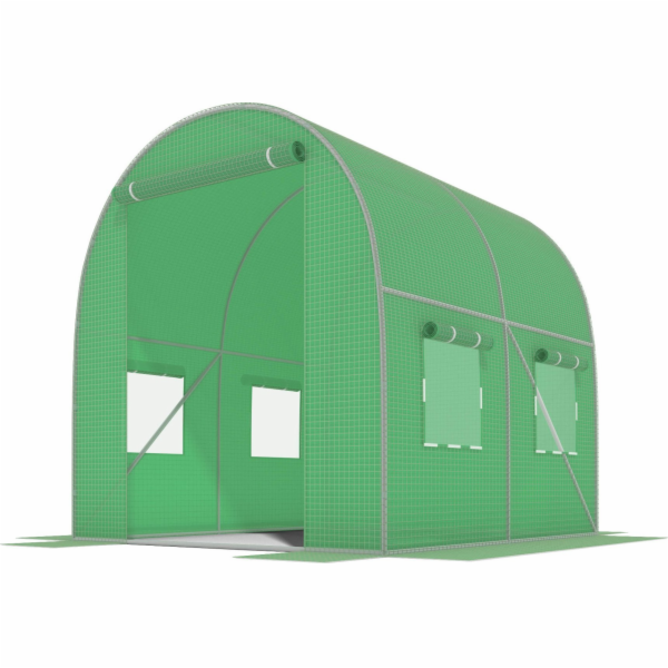 Funfit GREEN Fóliový tunel s okny - 4m2 = 200*200*200