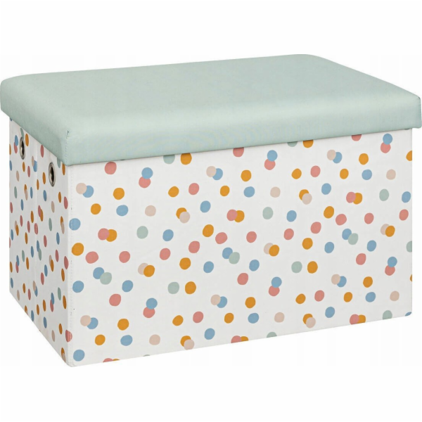 Atmosphera Pouffe s úložným prostorem ENIO, tečkovaný, 57...
