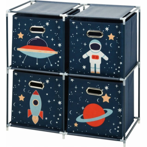 Storage Solutions Police na hračky s kontejnery Vesmírná ...