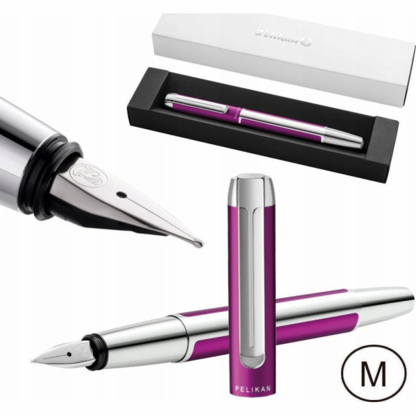 Pelikan  Füllhalter Pura P40 1 ST im G24 Ge.-Case Violett M