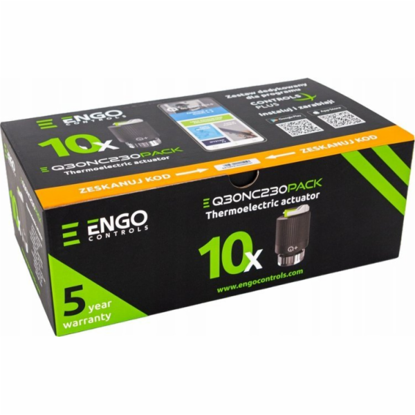 Engo  sada 10 termoelektrických pohonů Q30NC230PACK