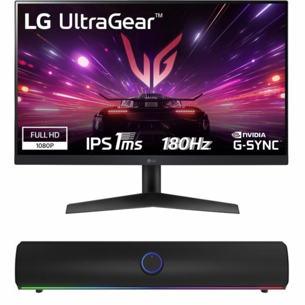 Monitor LG UltraGear 24GS60F-B + soundbar Genesis Helium ...