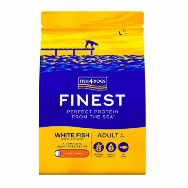 FISH4DOGS Finest Ocean White fish Small Adult - suché krm...