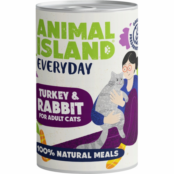 ANIMAL ISLAND Everyday Turkey and rabbit - mokré krmivo p...