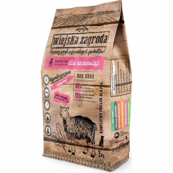 WIEJSKA ZAGRODA  Lamb with spinach S puppy - suché krmivo...