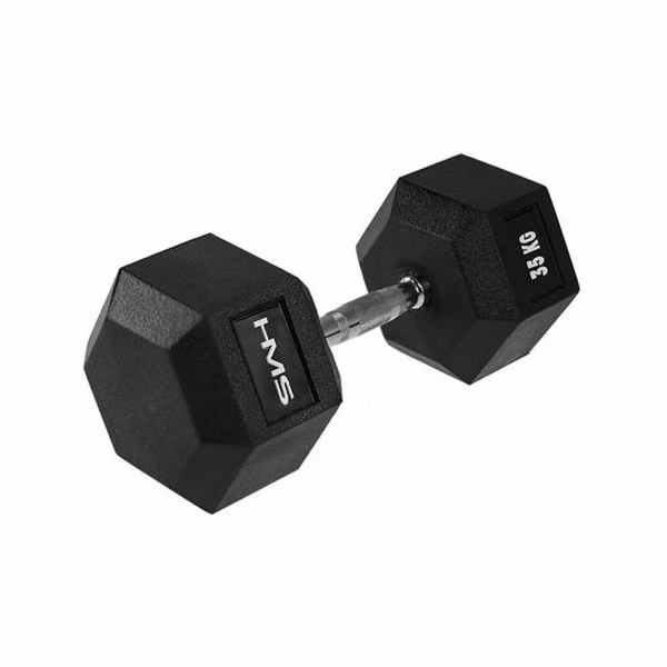 Pogumovaná činka HMS Hex Pro 1 x 35 kg