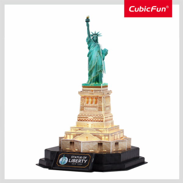 CubicFun - Puzzle 3D s LED Noční edice: Socha Svobody 79 ...