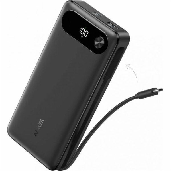 Anker Power Bank 20000mAh, 87W, s vestavěným USB-C kabele...