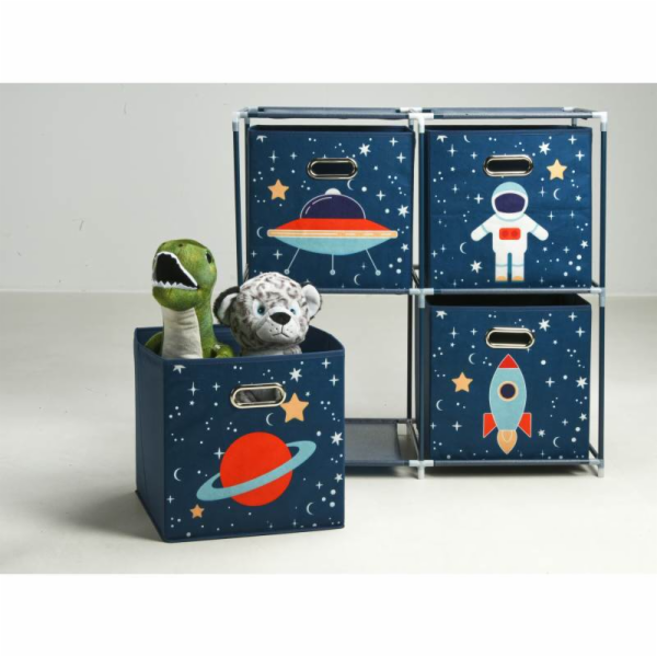 Storage Solutions Police na hračky s kontejnery Vesmírná ...