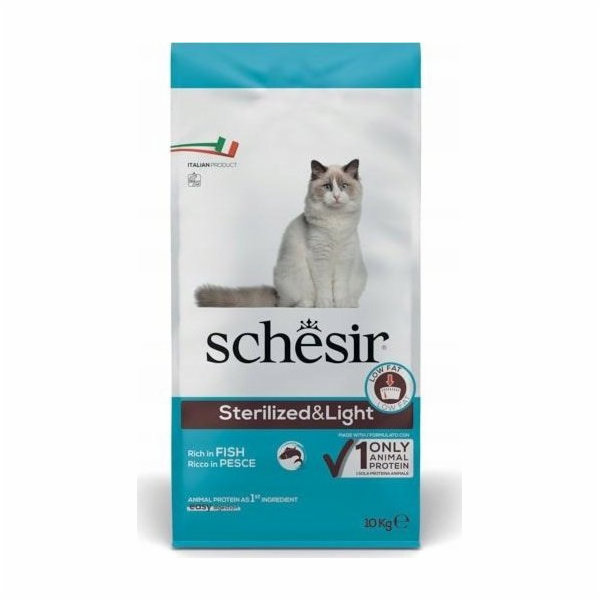 SCHESIR Adult Sterilized & Light Rich in fish - suché krm...