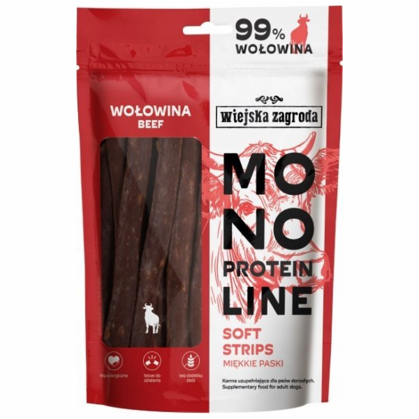 WIEJSKA ZAGRODA Monoprotein line Soft strips Beef - pamls...