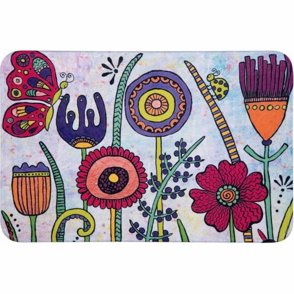 Wenko Koupelnová předložka Flowers Rollin Art, 45 x 70 cm