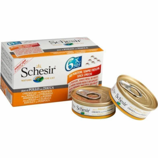 SCHESIR Kuřecí řízky s dýní ve vývaru Box - mokré krmivo ...