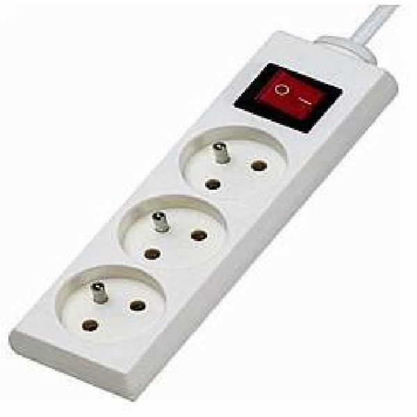 Konnoc DX-3FS prodlužovací kabel s vypínačem, 3 zásuvky, 10m