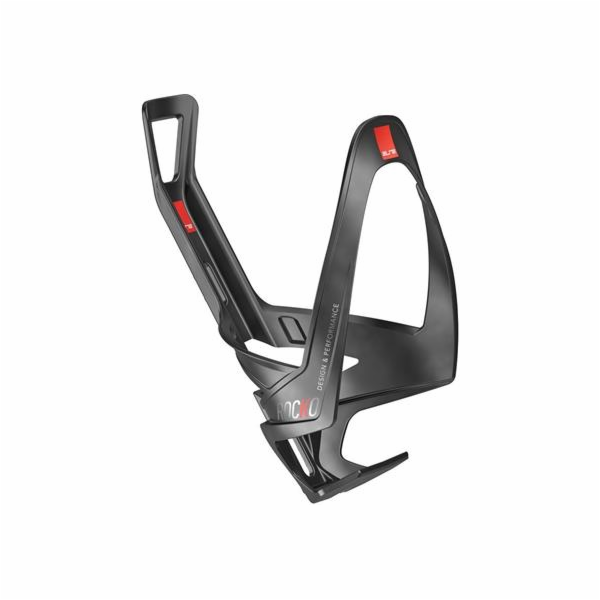 Košík Elite Rocko Carbon, černý matný/červený