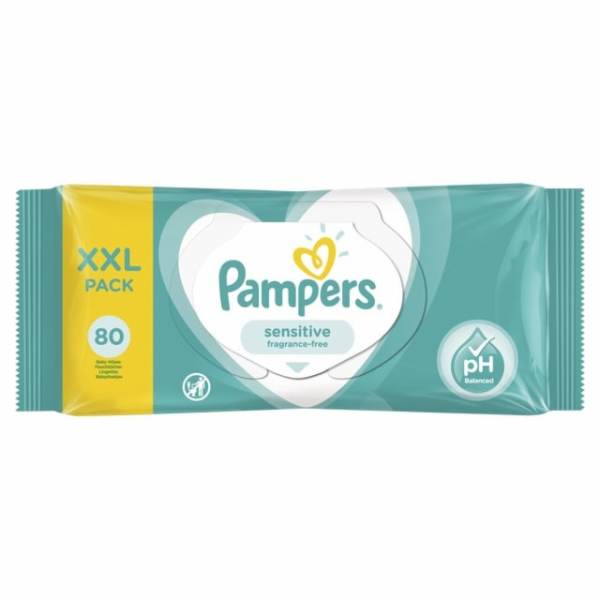 Pampers Sensitive Dětské Čisticí Ubrousky 80ks