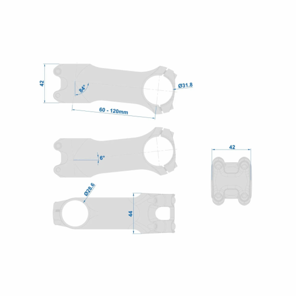Ritchey WCS Toyon 6° 31.8mm - 100mm