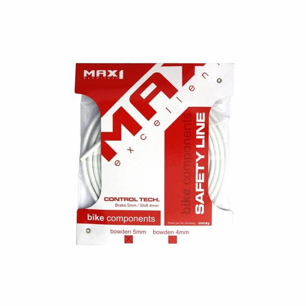 brzdový bowden MAX1 5mm - bilý, 3m
