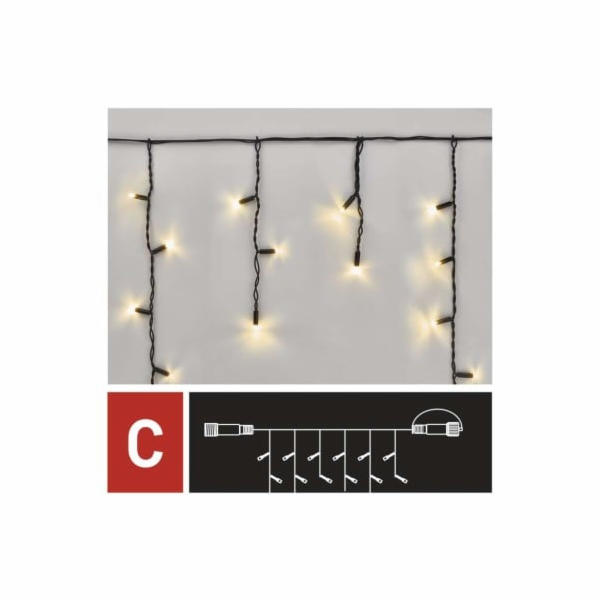 Profi LED spojovací řetěz problikávající – rampouchy, 3 m...