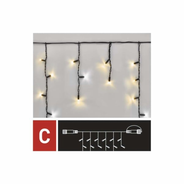Profi LED spojovací řetěz problikávající – rampouchy, 3 m...