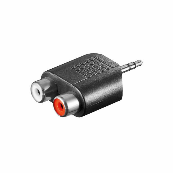 Adaptér stereojack 3.5 - 2x cinch M/F