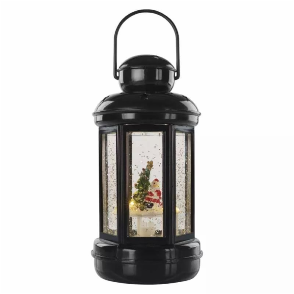 LED dekorace – vánoční lucerna se Santou, 20 cm, 3x AAA, ...