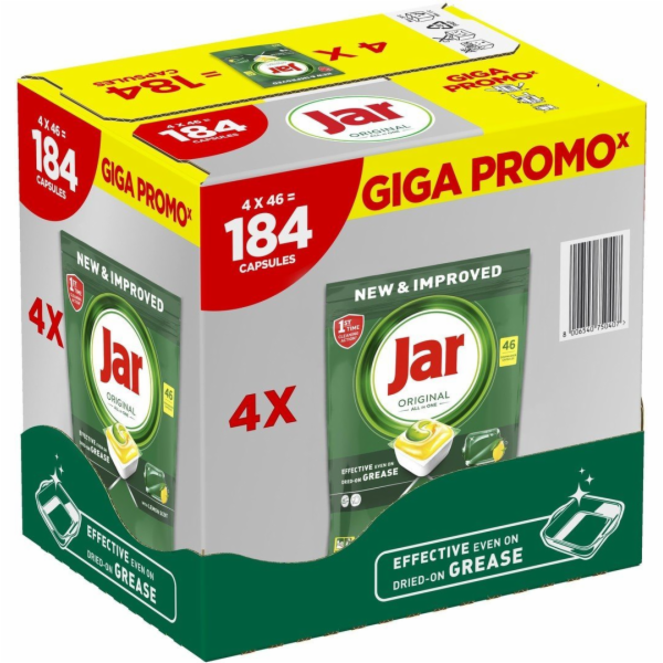 Jar Kapsle na nádobí Original Yellow, 4x 46 ks