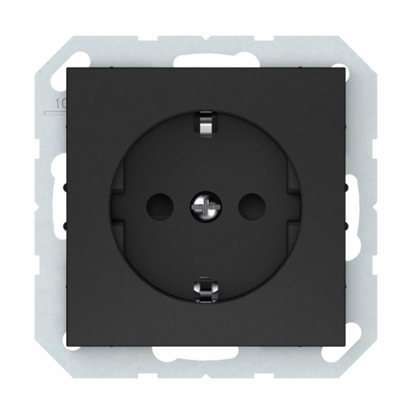Zásuvka VILMA QR1000, s ven., mat. Černá barva