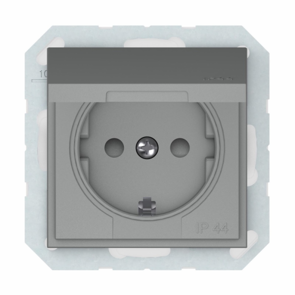 Zásuvka VILMA QR1000, šedá barva, IP44