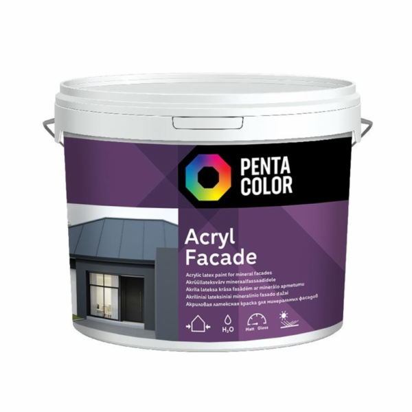 Fasádní barva Pentacolor Acryl Facade, bílá, 3l