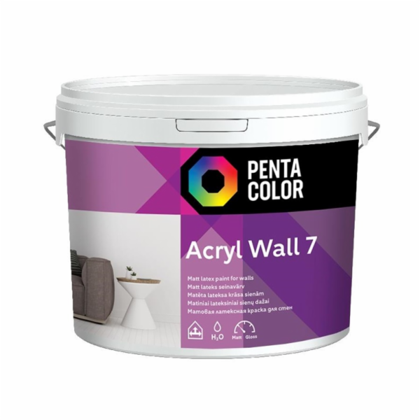 Disperzní barvy Pentacolor Acryl 7, bílá, 3l