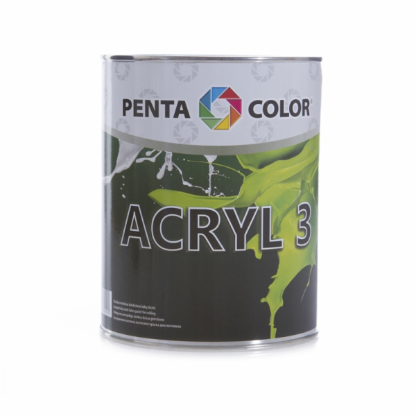 Disperzní barva Pentacolor Acryl 3, bílá, 1l