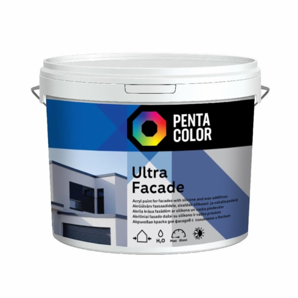 Fasádní barva Pentacolor Ultra Facade, bílá, 3l