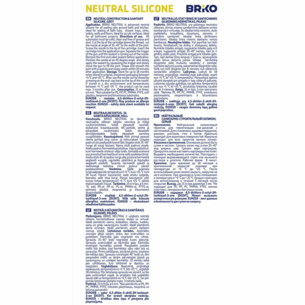 Tmel BRIKO NEUTRAL LM, 300 ml, šedý