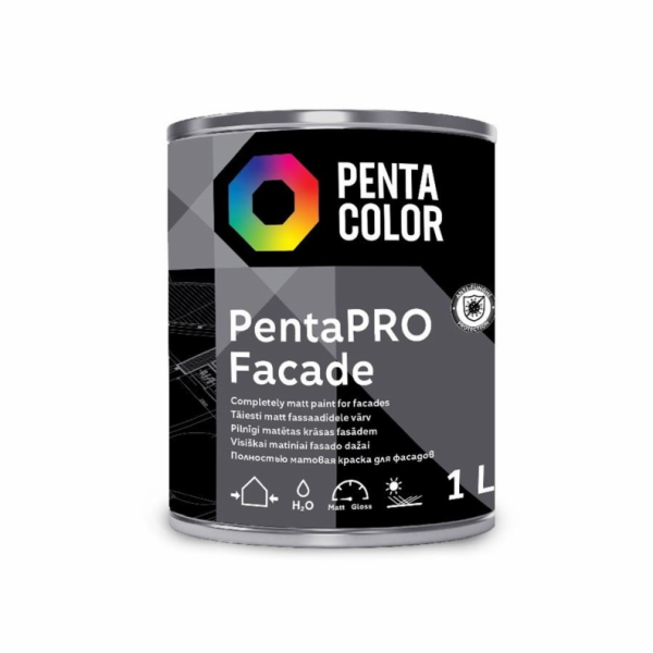 Barva Pentacolor Pentapro Facade, bílá, 1l