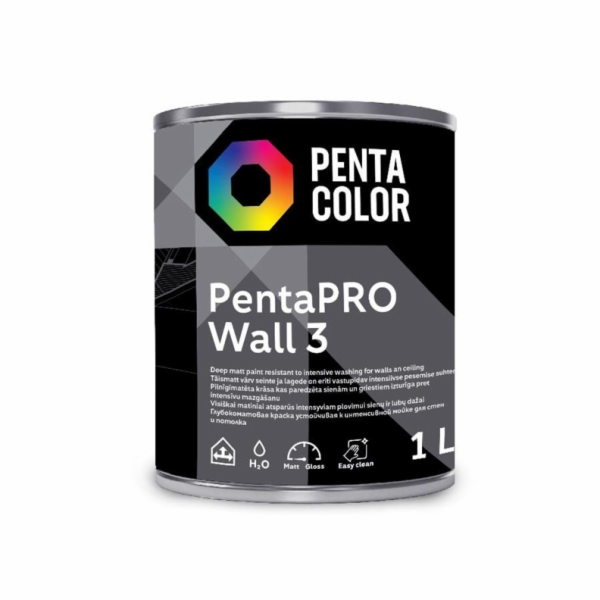 Barva Pentacolor PentaPro Wall 3, bílá, 1l