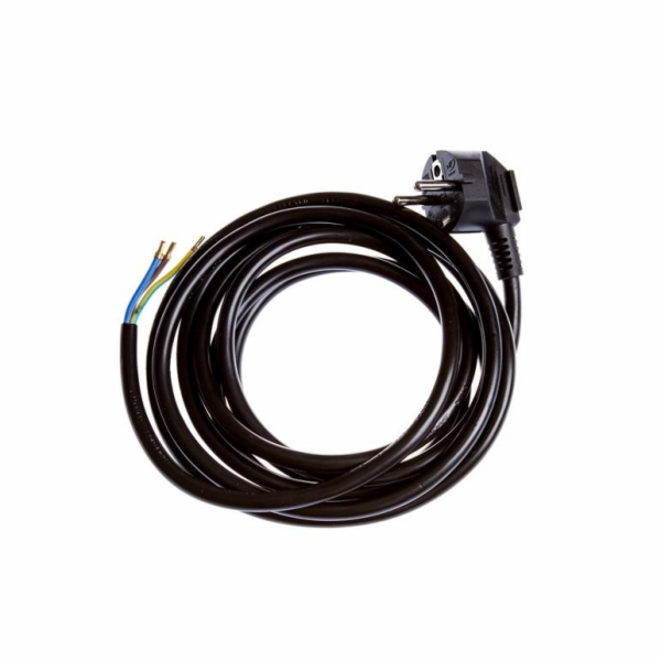 Kabel se zástrčkou OKKO, 5 m, černý