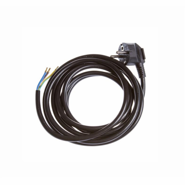 Kabel se zástrčkou OKKO, 3 m, černý