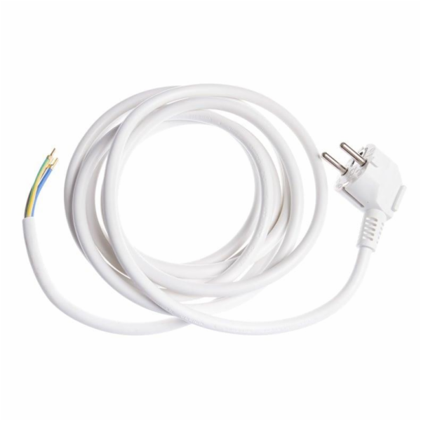 Kabel se zástrčkou OKKO, 3 m, bílý