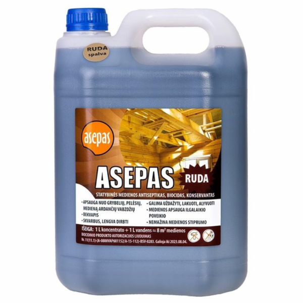 ANTISEPTICKÝ ASEP HNĚDÝ 5L