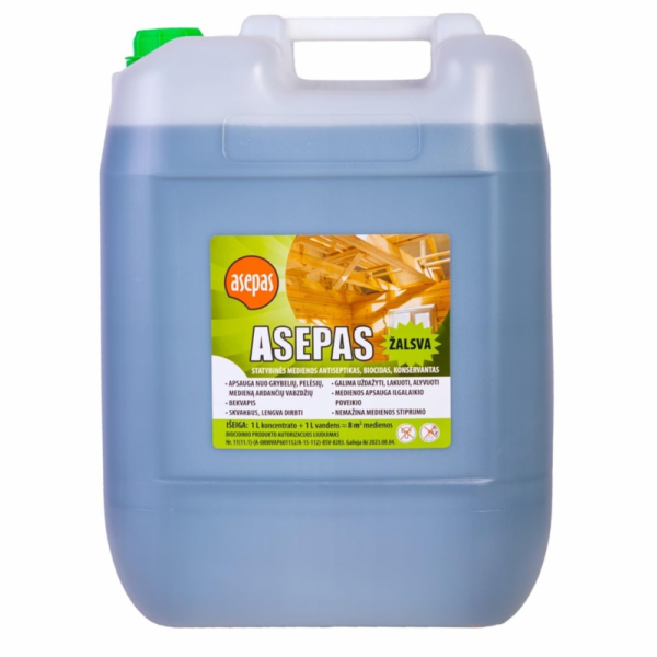 ANTISEPTICKÝ ASEP ZELENÝ 20L